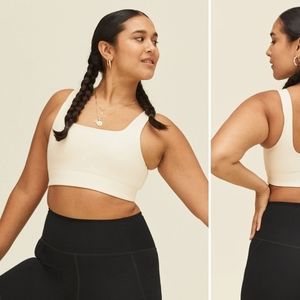 Size S - Ivory Tommy Bra - Girlfriend Collective